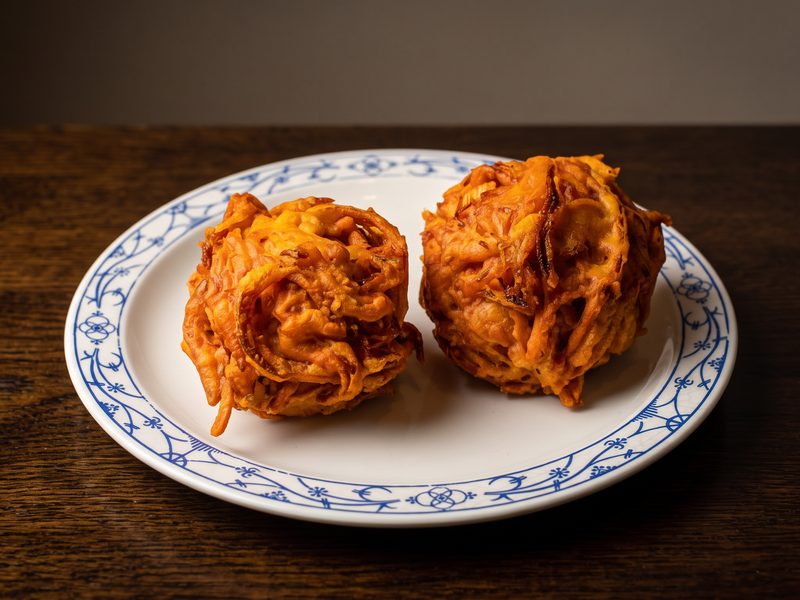 Onion bhaji, restyled